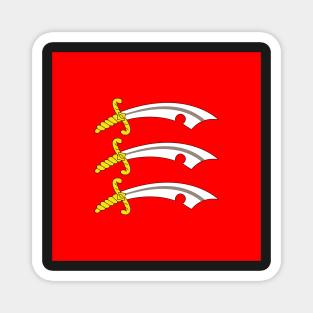 Essex County Flag - Three Saxon Seaxes of Red Field Magnet