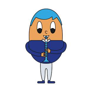 Clarinet-Player Egg T-Shirt