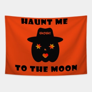 Grumpy Pumpky - Haunt Me to the Moon Tapestry