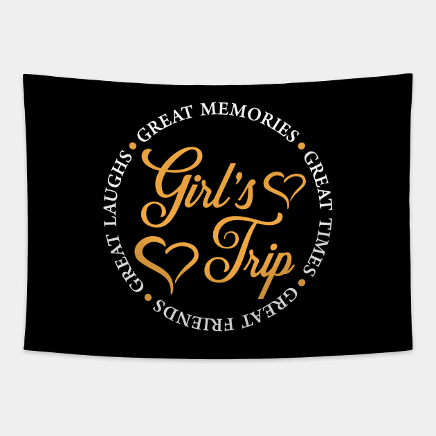 Girls Trip Tapestry by kangaroo Studio