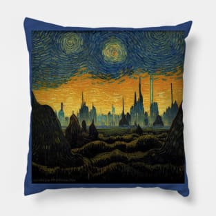 Starry Night in Kashyyyk Pillow