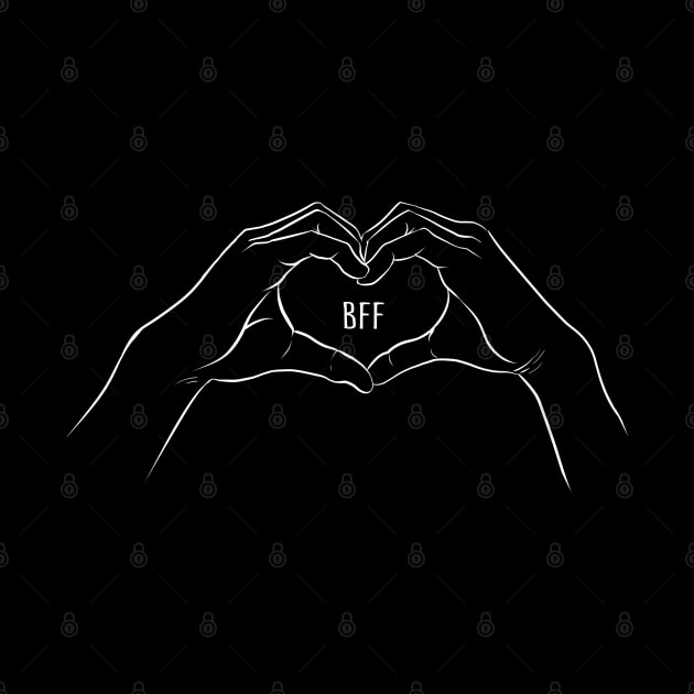 Best Friends Forever BFF by Black Tee Inc