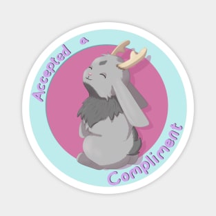 Accepted a Compliment (Pink and Blue) Magnet