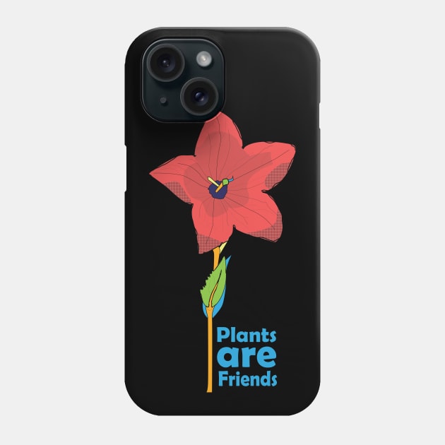 Chinese Bellflower: Friendship Day Edition Phone Case by Crafting Yellow