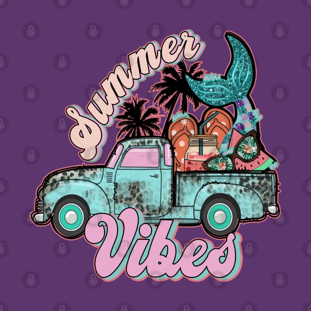 Summer Vibes Truck by O2Graphic