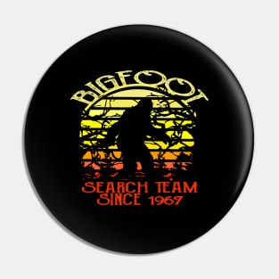 Bigfoot Search Team and Sasquatch T Shirts Pin