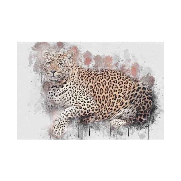 Leopard Panther Wild Animal Safari Africa Jungle by Cubebox