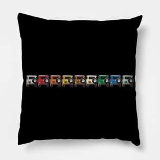 A Rainbow of Awesomeness (40 Series Tail End) Pillow