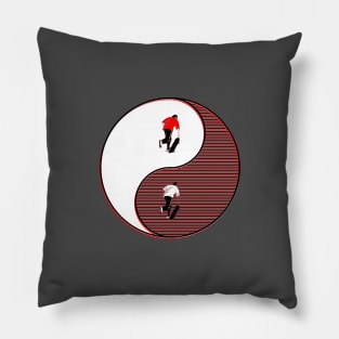 yin yang balance harmony design eastern philosophy skate skateboard Pillow