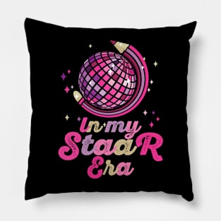 In My Staar Era Exam Testing Day Funny Teacher Globe Pillow