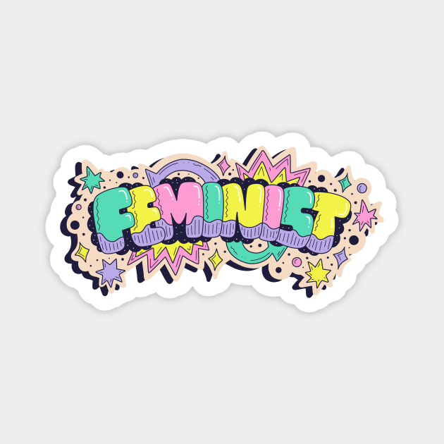 Feminist Magnet by harkirankkalsi