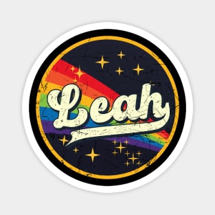 Leah // Rainbow In Space Vintage Grunge-Style Magnet