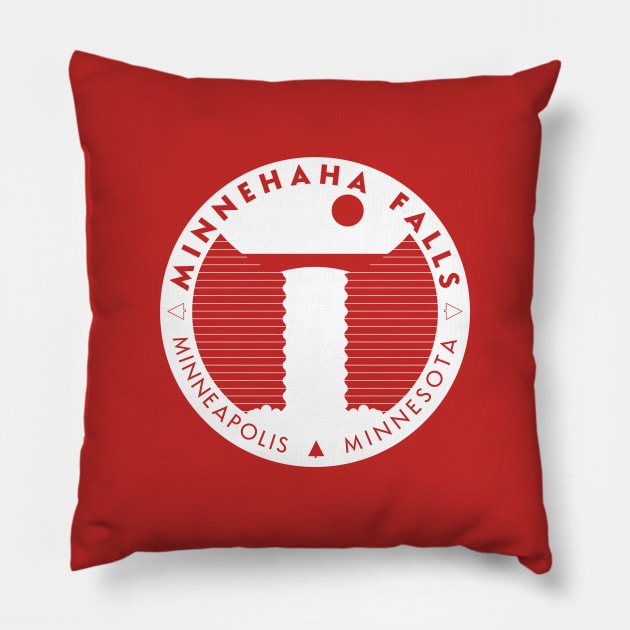 Minnehaha Falls - Minneapolis, Minnesota Pillow by mjheubach