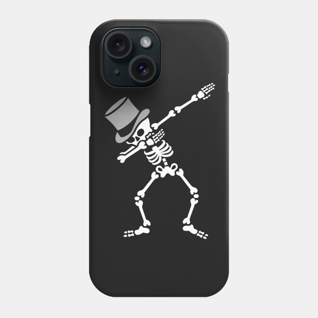 Dab Skeleton Bachelor party wedding high hat Phone Case by LaundryFactory