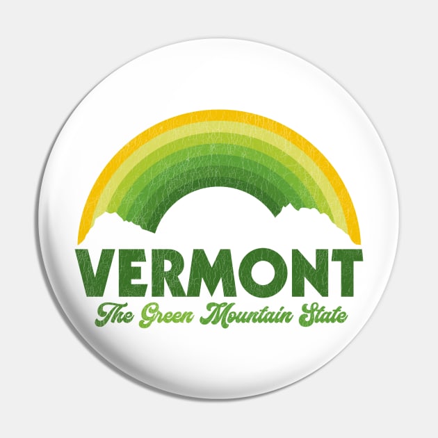 Vermont The Green Mountain State Pin by darklordpug