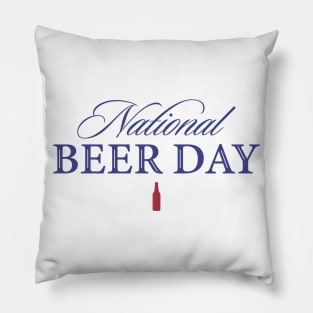 MicNational Beer Day Pillow