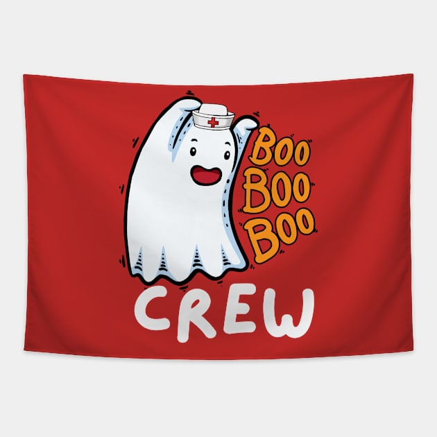 Boo Boo Crew quote Nurse cool Halloween Nurse Costume Tapestry by madani04