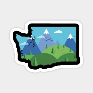 Washington State Outline Magnet