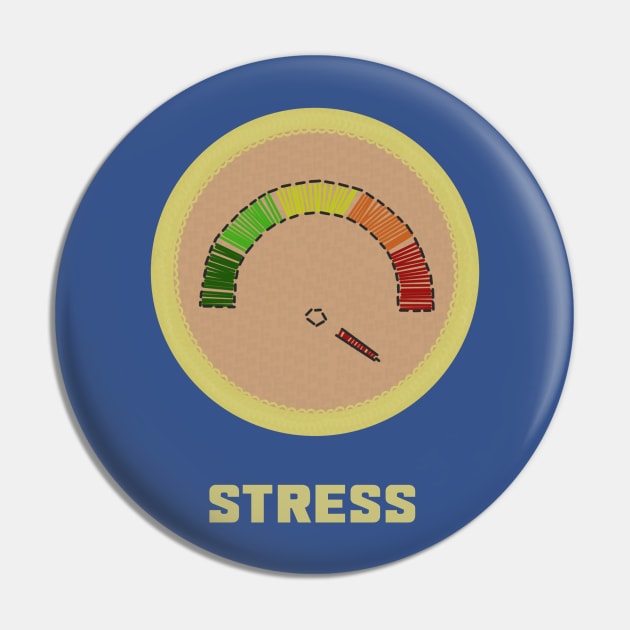 Merit Badge for Stress Pin by LochNestFarm