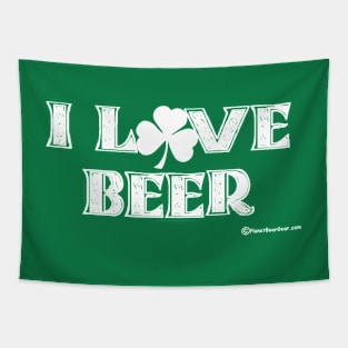 I Love Beer (Shamrock) Tapestry