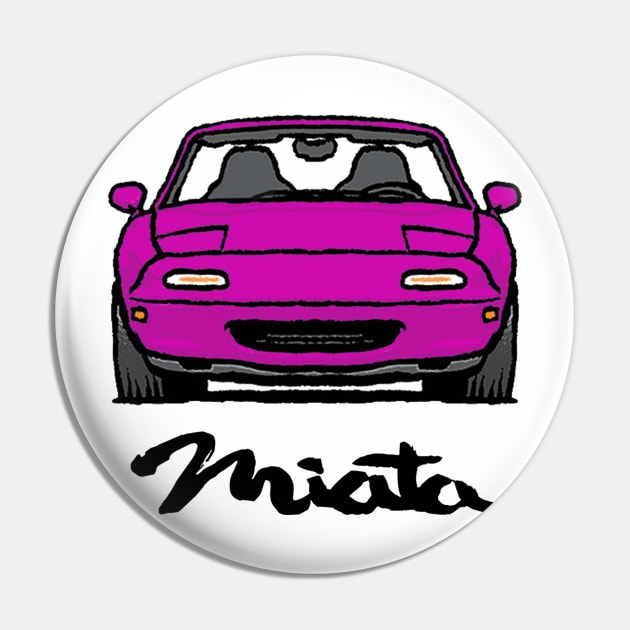 MX5 Miata NA Pink Pin by Woreth