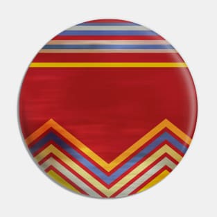 Stripes and Chevrons Ethnic Pattern Pin