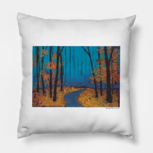 Late Autumn Trees Pillow