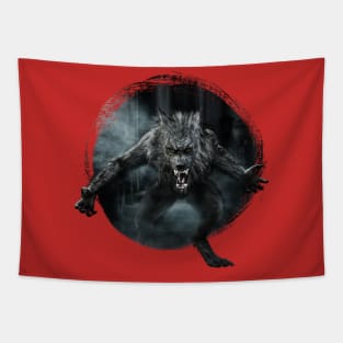 Werewolf Rampage Tapestry