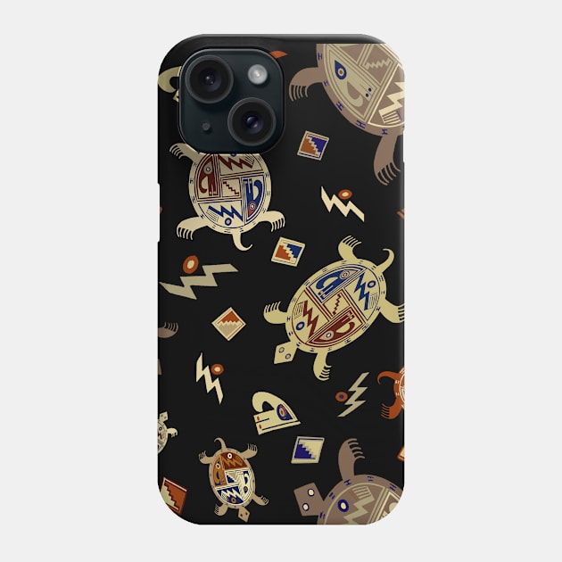 Southwest Petroglyph Tortugas Phone Case by Esprit-Mystique