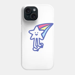 Shooting Star Riding A Skateboard Phone Case