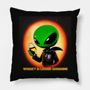 Whisky Alien Pillow