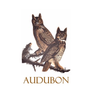 Great Horned Owl by John James Audubon T-Shirt