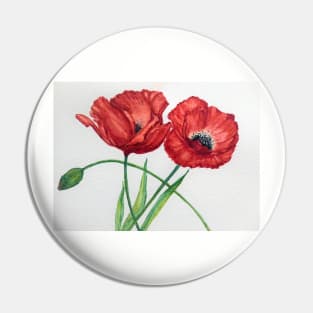 Poppies Pin