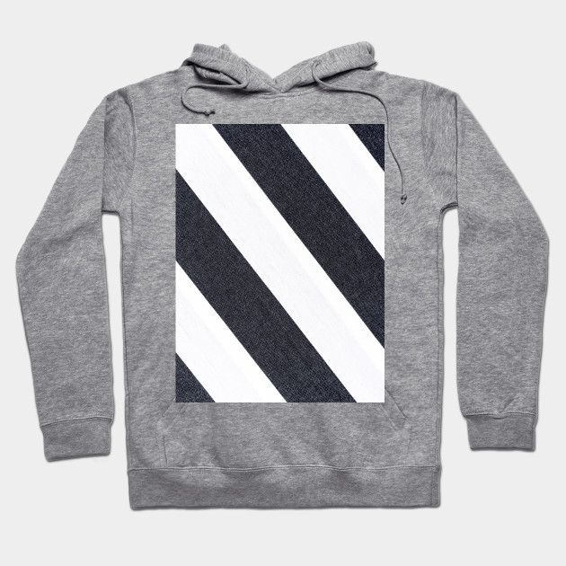 white and black striped hoodie