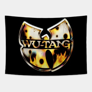 Burnt fire Wu-Tang distressed effect Tapestry