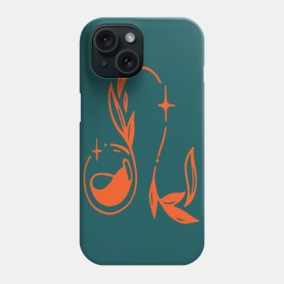 floral Leo zodiac sign Phone Case