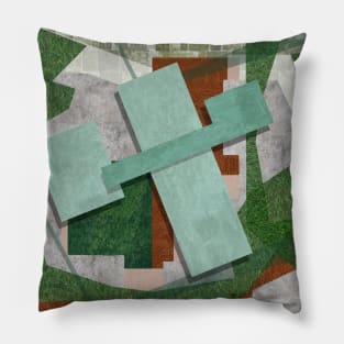 sky house in pictorial architecture land ecopop Pillow