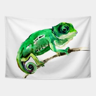 Chameleon, Baby Green Lizard Tapestry