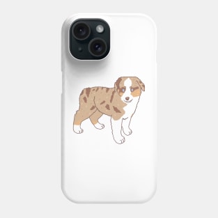 Red Merle Aussie Puppy Phone Case