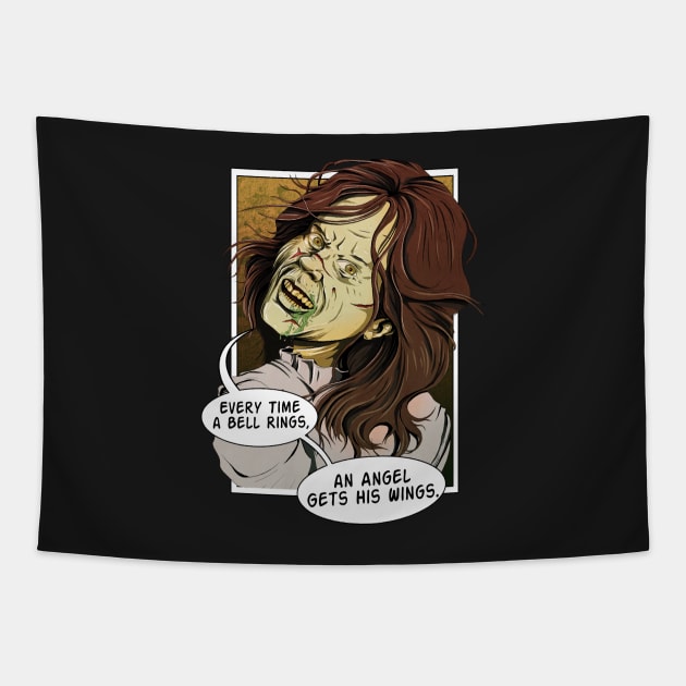 Exorcist Optimism Tapestry by willblackb4