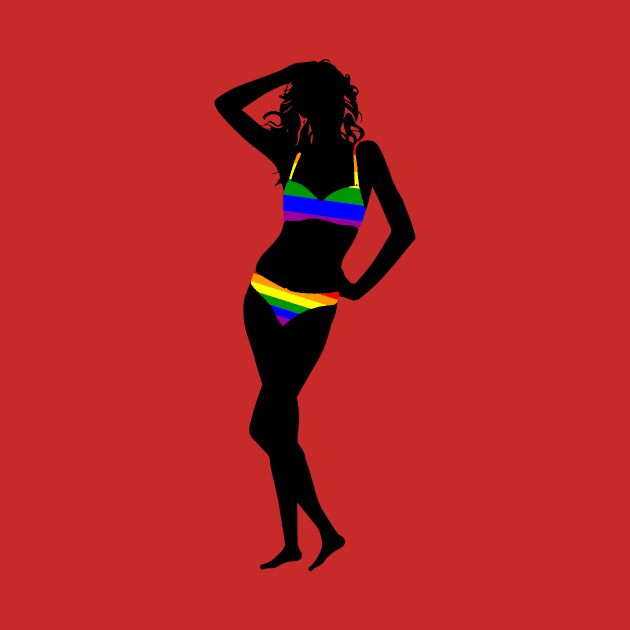 Rainbow bikini by DorothyGoesGlamping