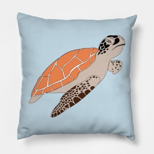 The Orange Turtle Pillow