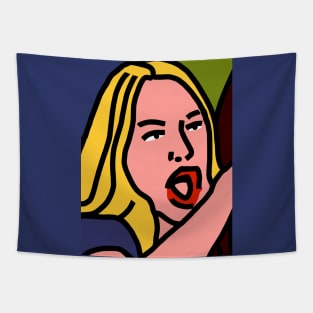 Woman Yelling Memes Detail Tapestry