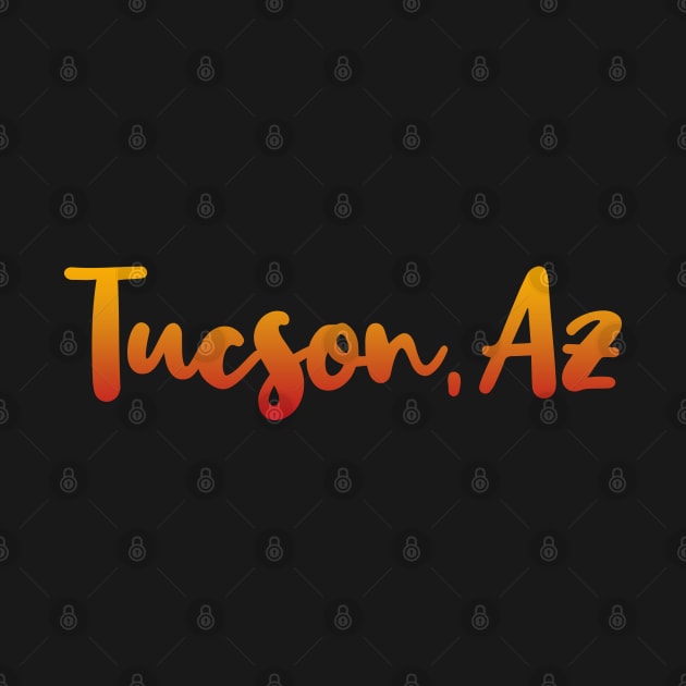 Tucson Arizona map  Arizona tourism Tucson AZ by BoogieCreates