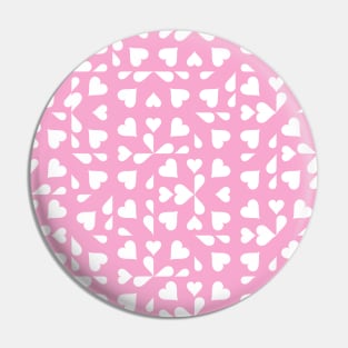 Light Pink Valentine's Checkers Pin