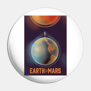 Earth To Mars Pin