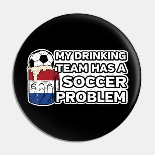 Netherlands Soccer Drinking Team Pin