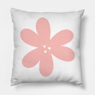 Cute Abstract Flower - Blush pink Pillow
