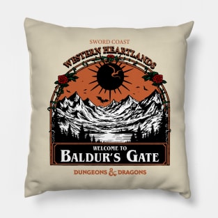 Welcome to Baldur's gate Pillow