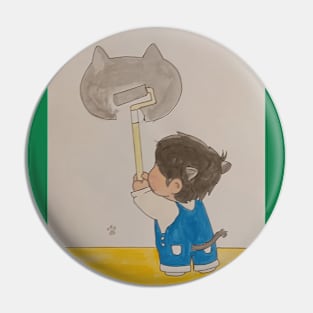 Tip-Toe Painter: Suga's Cat Creation Pin